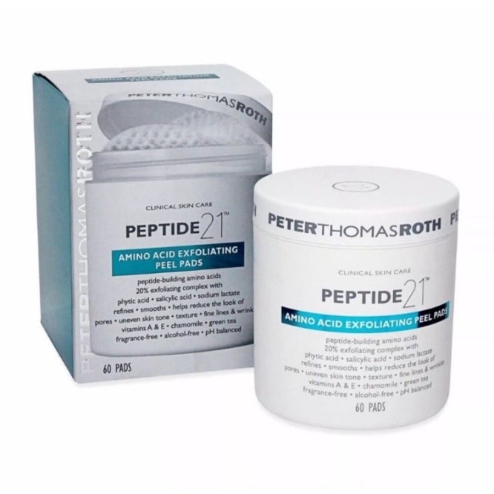 💎 Peter Thomas Roth Peptide 21 Amino Acid Exfoliating Peel Pads 60 Count NIB